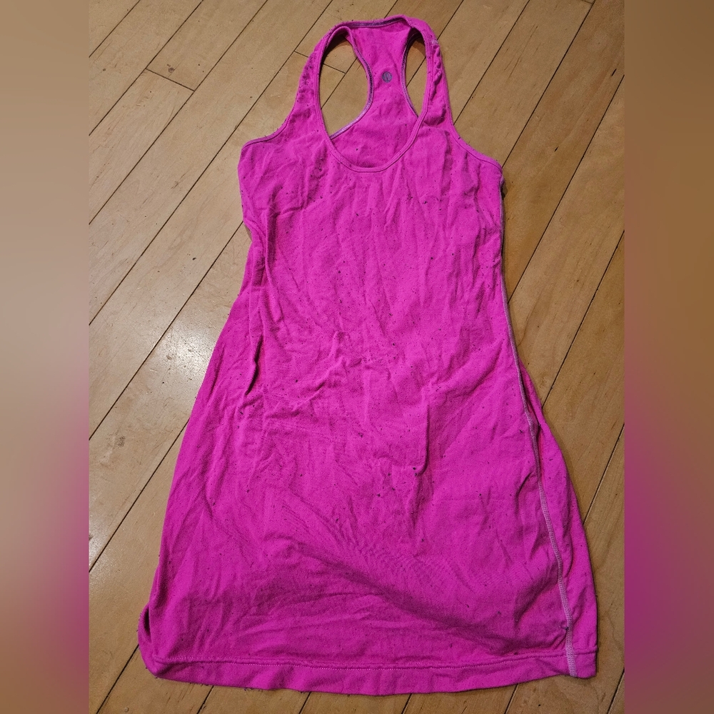 Lululemon extra long cool racerback CRB tank top warning VERY PILED